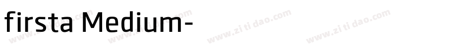 firsta Medium字体转换
